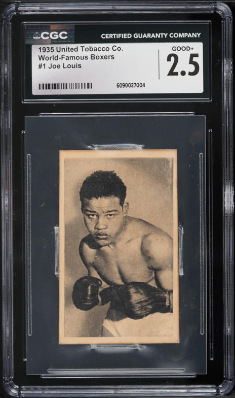 1935 United Tobacco Co. World-Famous Boxers Joe Louis #1 CGC 2.5 GD+ on  Fanatics Collect
