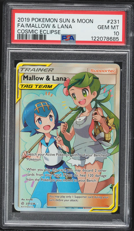 2019 Pokemon Japanese SM Alter Genesis Full Art Mallow & Lana #107 PSA 10  GEM MINT on Fanatics Collect