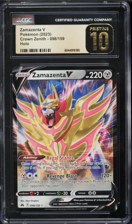 how much is a zamazenta v pokemon card worth 163/172 - Brilliant Stars - Ultra Rare Ultra Rare Card Type Zamazenta VSTAR Crown Zenith |