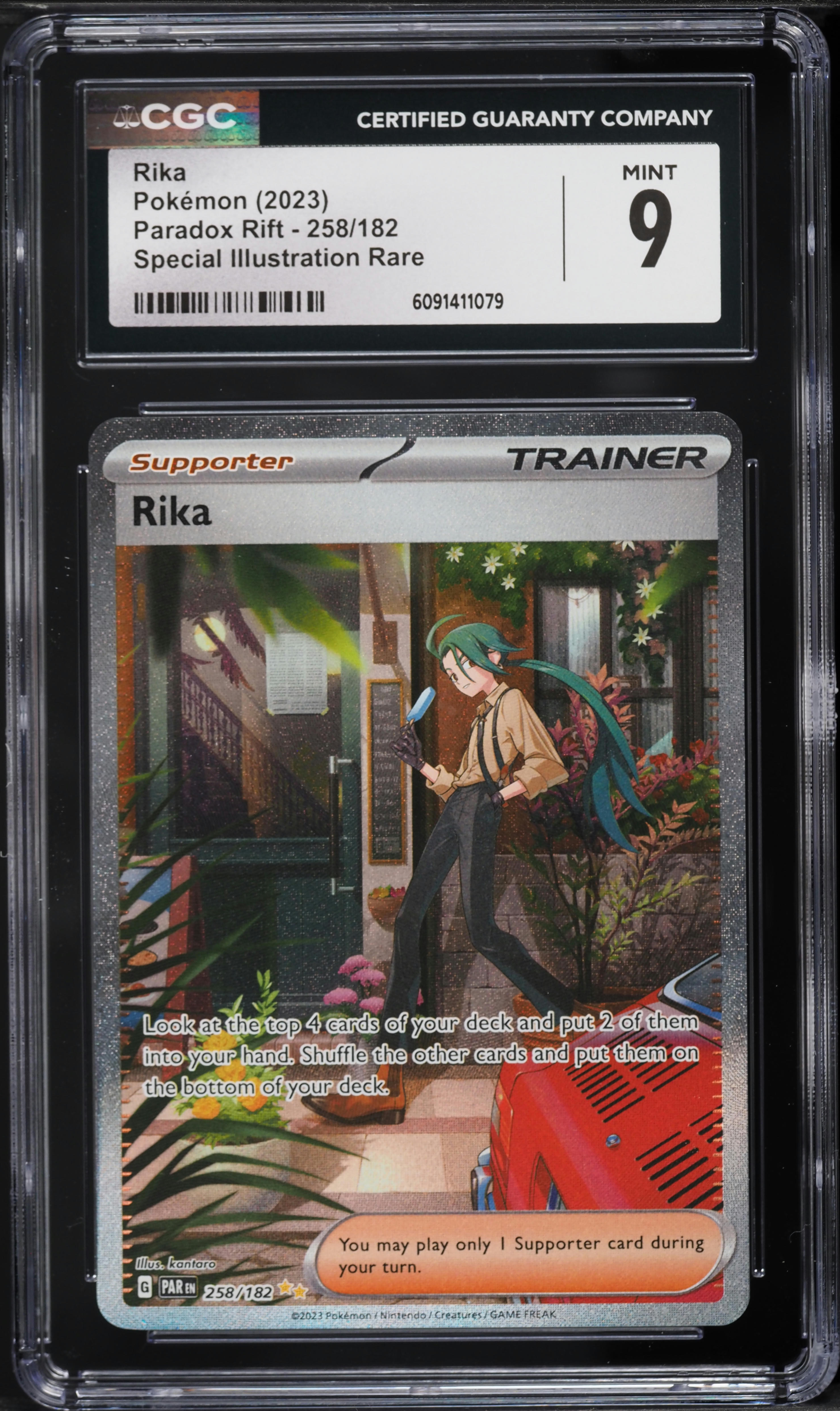 2023 Pokemon Scarlet & Violet Paradox Rift SIR Rika #258 CGC 9
