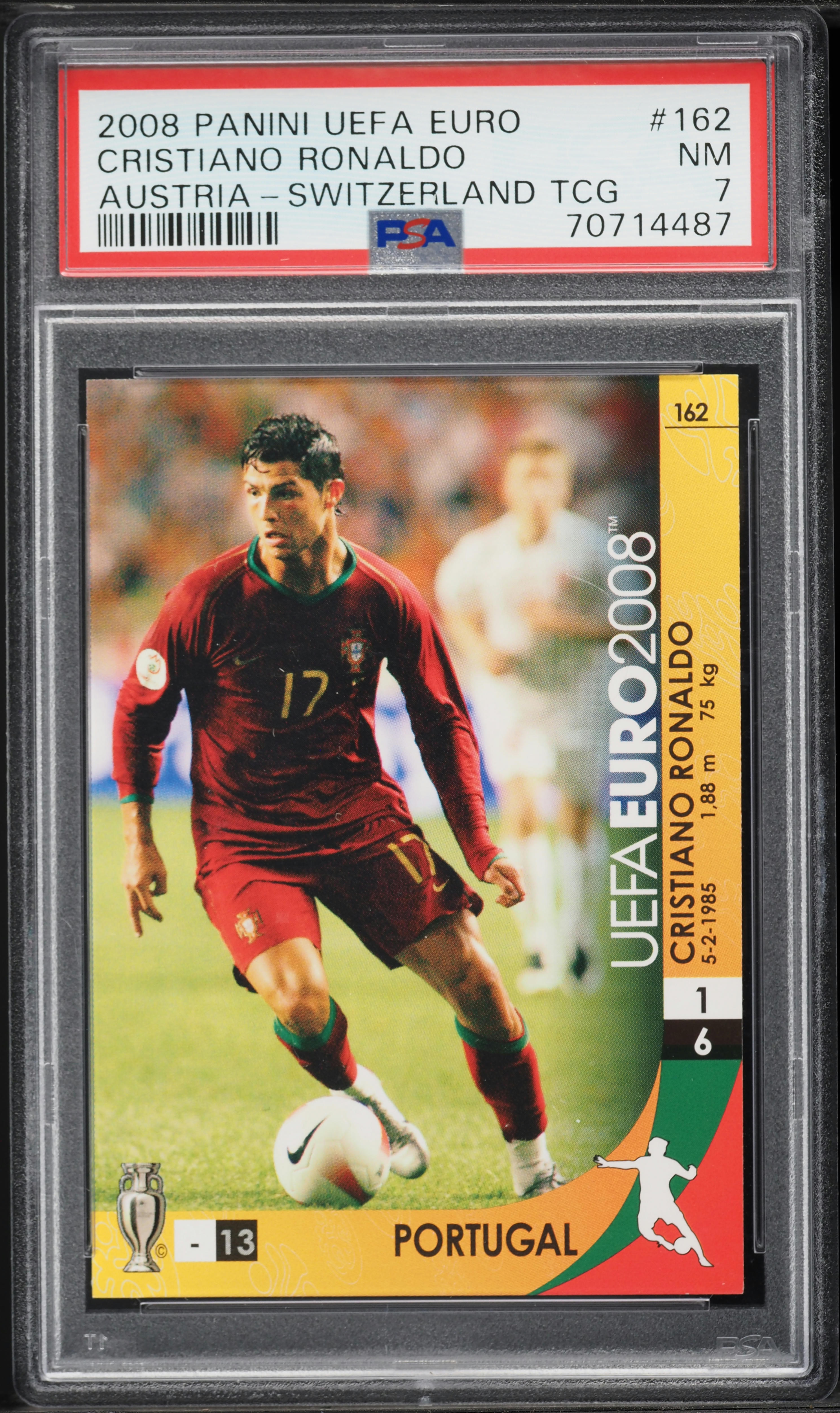 2008 Panini UEFA Euro Austria Switzerland Cristiano Ronaldo #162