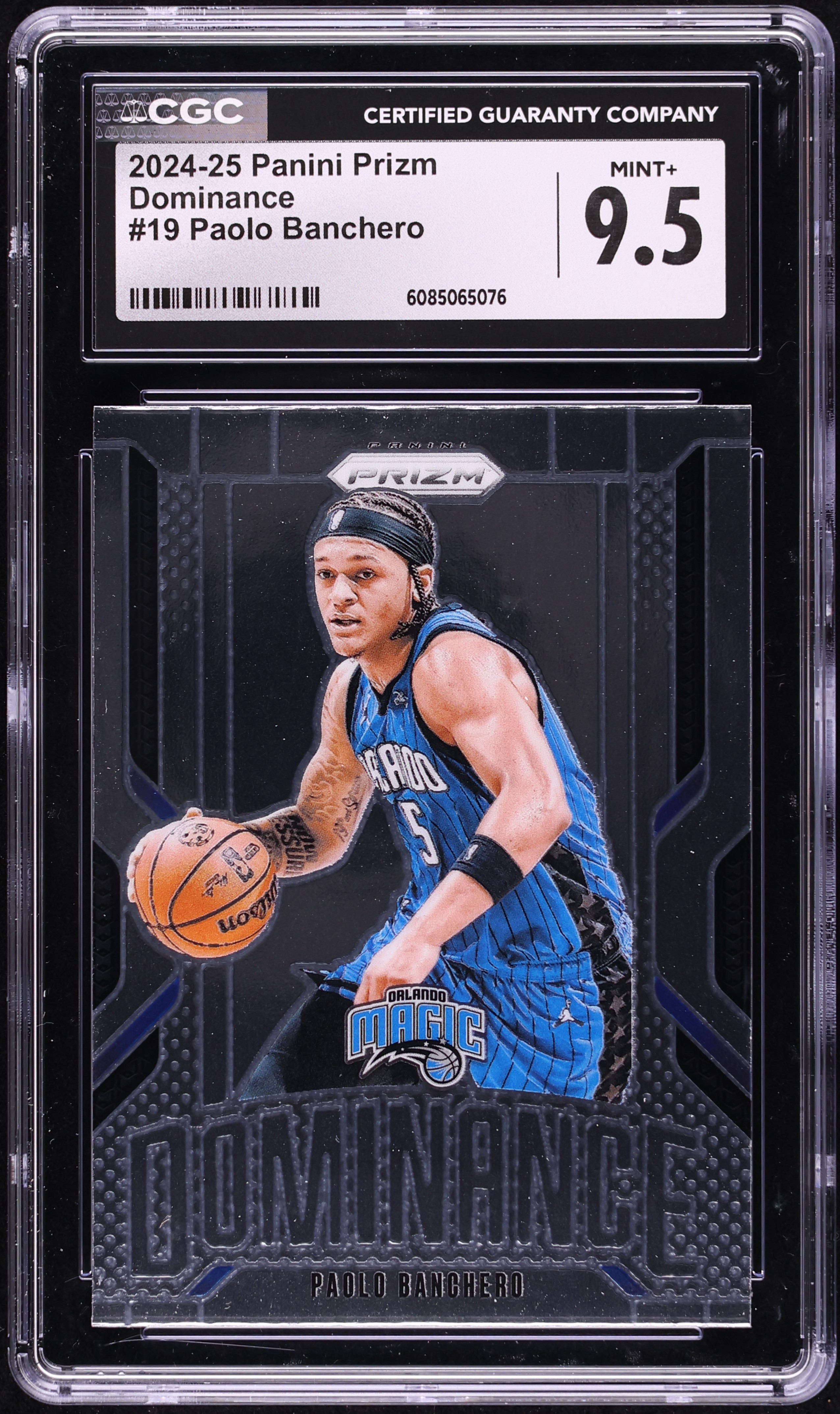2024 Panini Prizm Dominance Paolo Banchero #19 CGC 9.5 MINT+ on