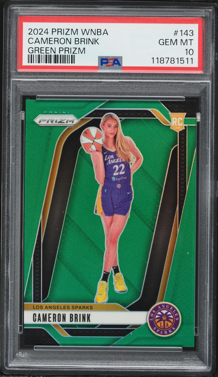 2024 Panini Prizm WNBA Green Cameron Brink ROOKIE #143 PSA 10 GEM MINT