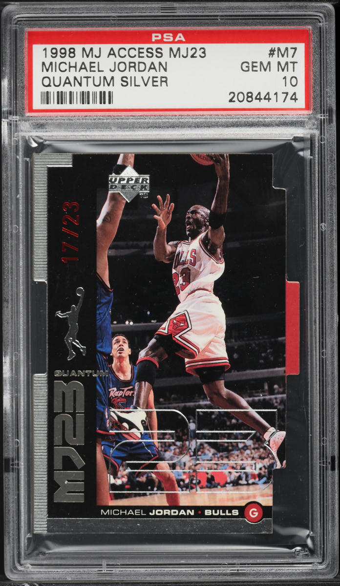 1998 Upper Deck MJ23 Quantum-Silver Michael Jordan /23 #GMM7 PSA 10 GEM MINT