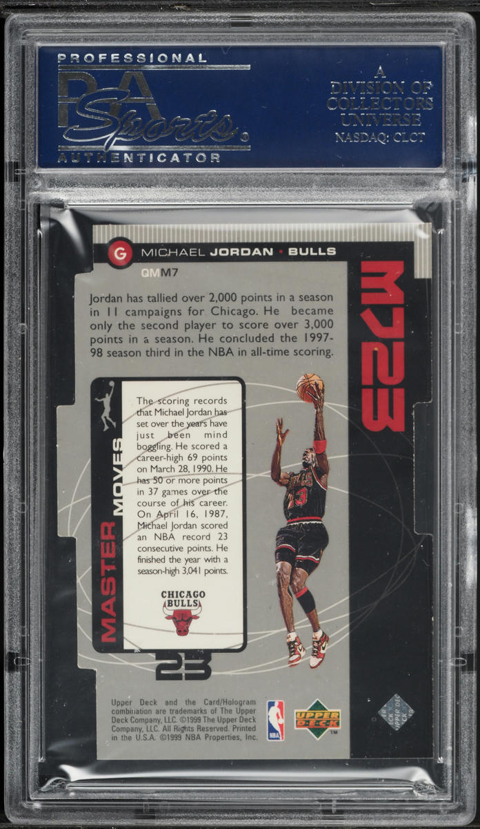 1998 Upper Deck MJ23 Quantum-Silver Michael Jordan /23 #GMM7 PSA 10 GEM MINT