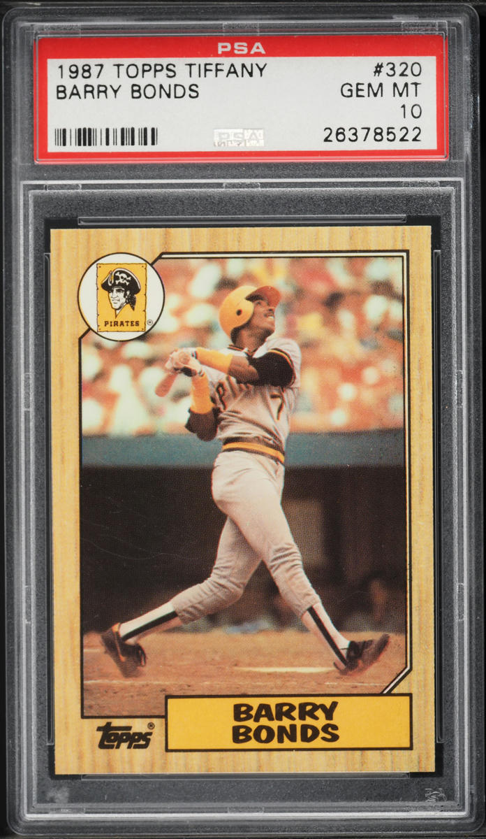 1987 Topps Tiffany Barry Bonds ROOKIE #320 PSA 10 GEM MINT