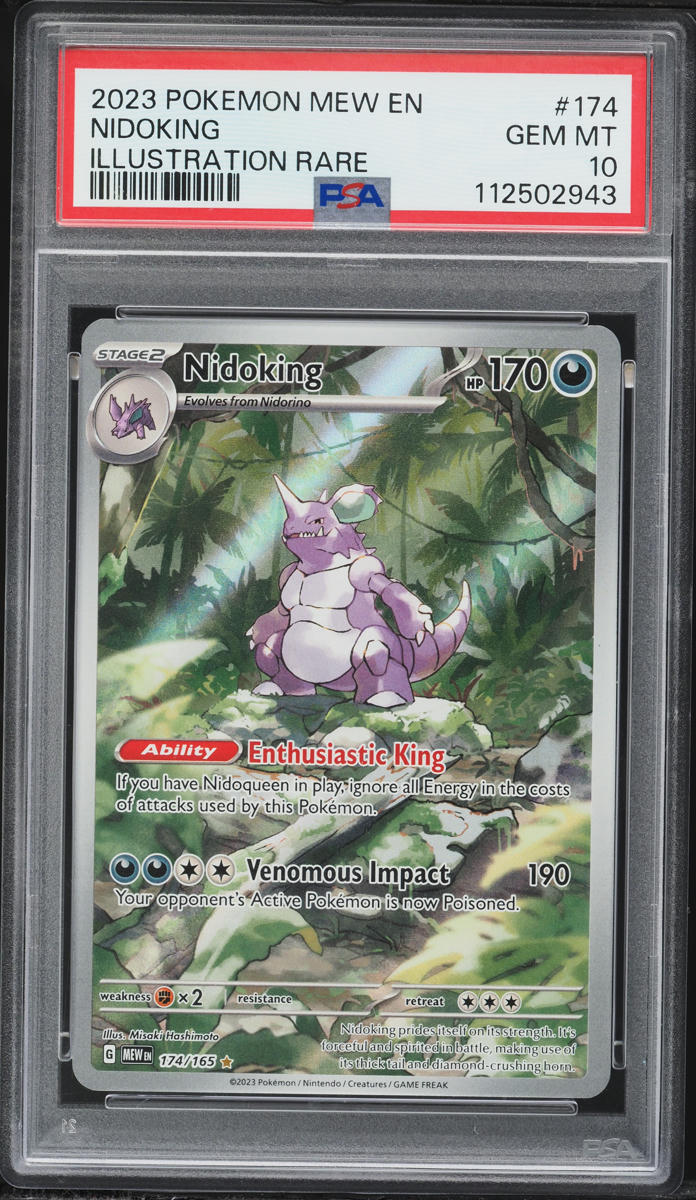 2023 Pokemon Scarlet & Violet 151 IR Nidoking #174 PSA 10 GEM MINT
