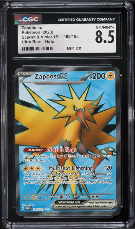 2023 Pokemon Japanese TCG Classic Collection Holo Zapdos #12 CGC 10 GEM  MINT on Fanatics Collect