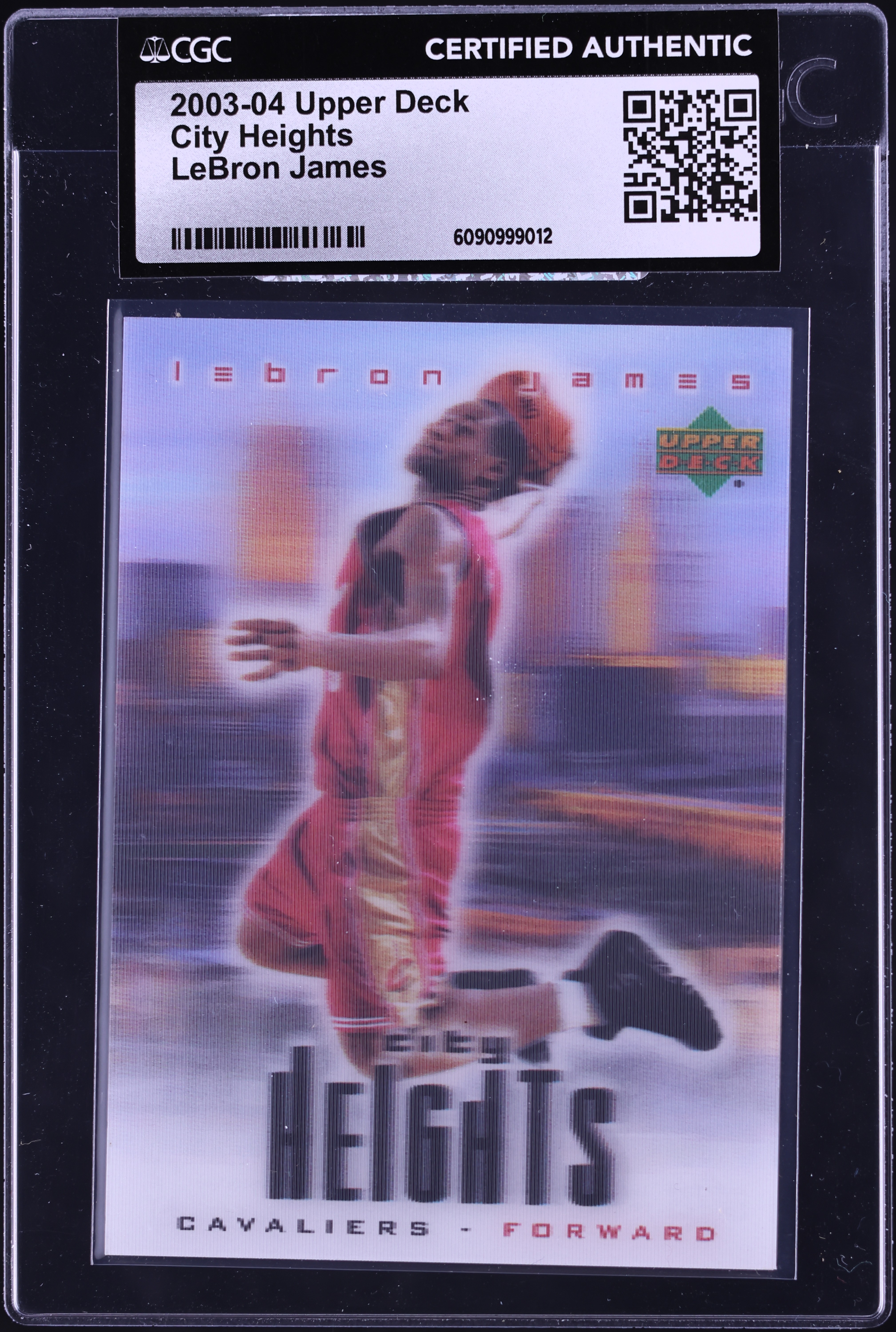 2003 Upper Deck City Heights LeBron James ROOKIE CGC AUTH on