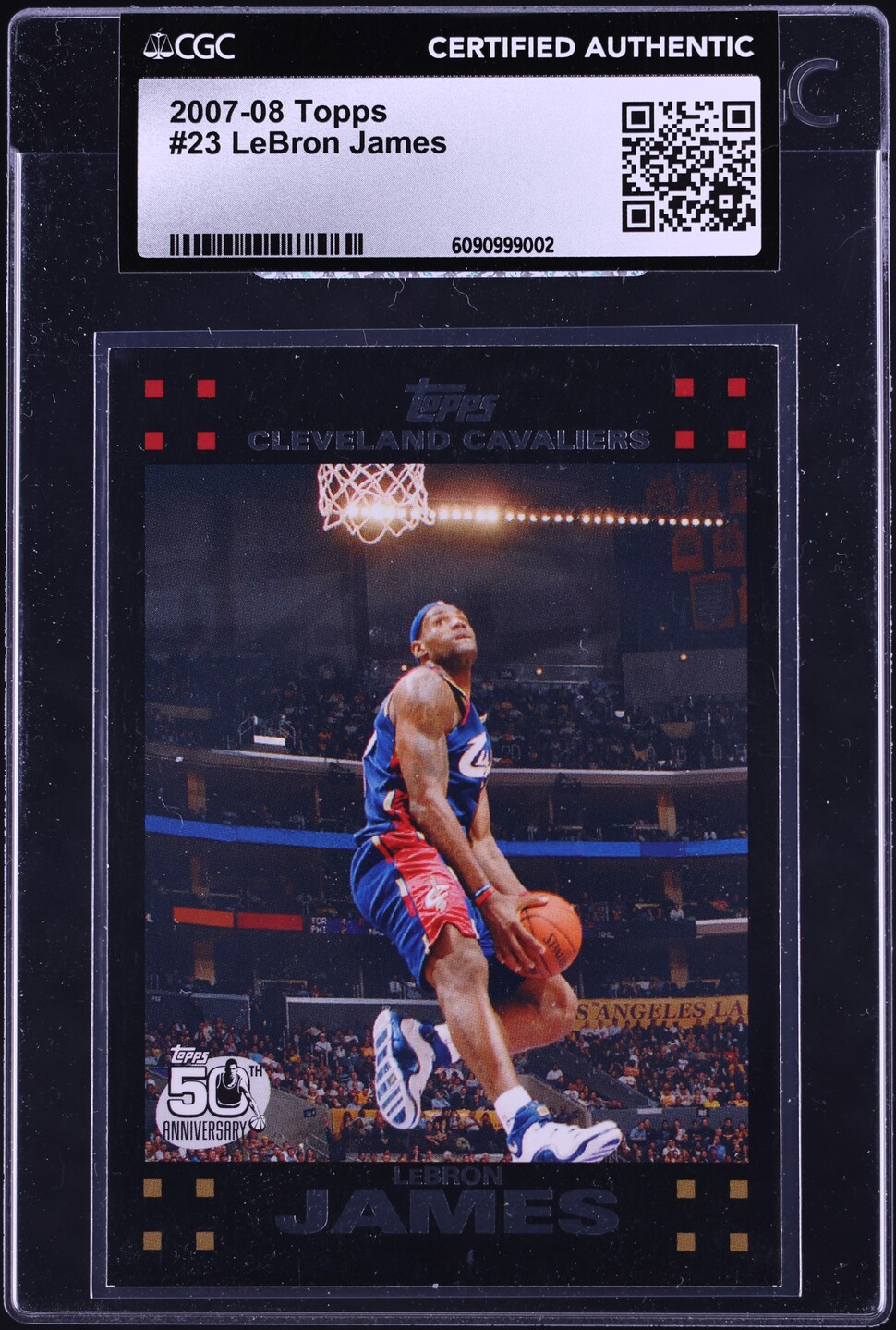 lebron james topps 2007