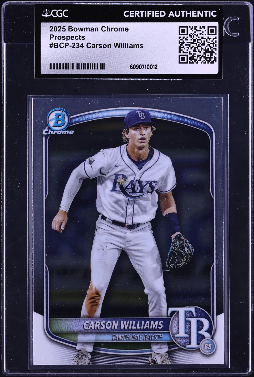 Carson Williams #BCP-234 2025 Bowman Chrome Sapphire Edition Baseball Prospects