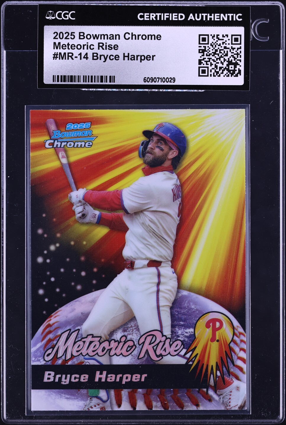 2025 Bowman Chrome Meteoric Rise Bryce Harper #MR-14 CGC AUTH