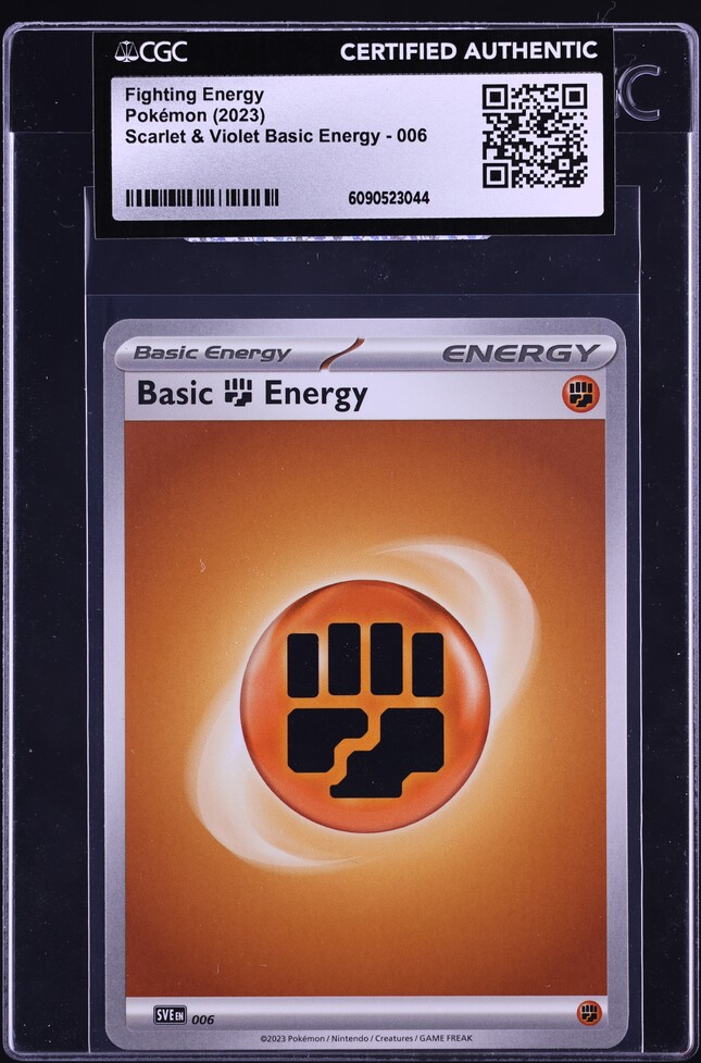 2023 Pokemon Scarlet & Violet Basic Fighting Energy #6 CGC AUTH