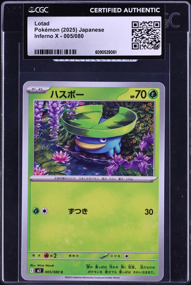 2025 Pokemon Japanese Mega Inferno X Lotad #5 CGC AUTH