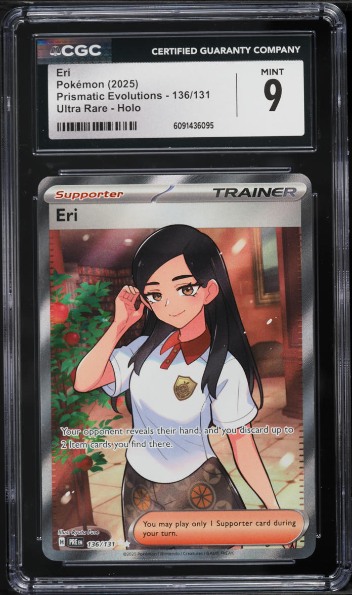 eri pokemon card full art Prismatic Evolution Eri Full Art Trainer Pokemon