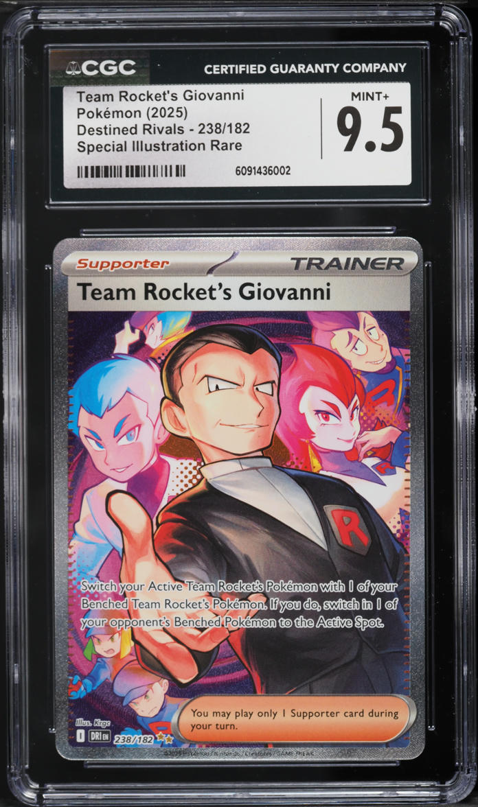 2025 Pokemon Scarlet & Violet Destined Rivals SIR Team Rocket's Giovanni #238 CGC 9.5 MINT+
