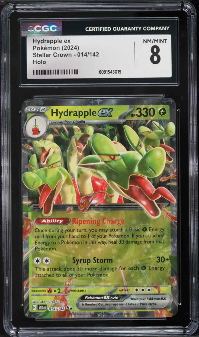 hydrapple pokemon card Ex 156/142 Full Art Stellar Crown Pokmon Holographic Near Mint  Whatnot: Shop, Sell, Connect RarityIllustration Rare Hit Points170 HP Grass Hydrapple 188/182 PSA Slab Extended