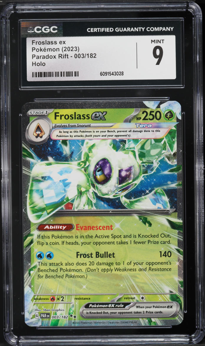 2023 Pokemon Scarlet & Violet Paradox Rift Holo Froslass EX #3 CGC 9 MINT on Fanatics Collect 2023 Pokemon Scarlet & Violet Paradox Rift Holo Froslass EX #3 CGC 9 MINT on Fanatics Collect