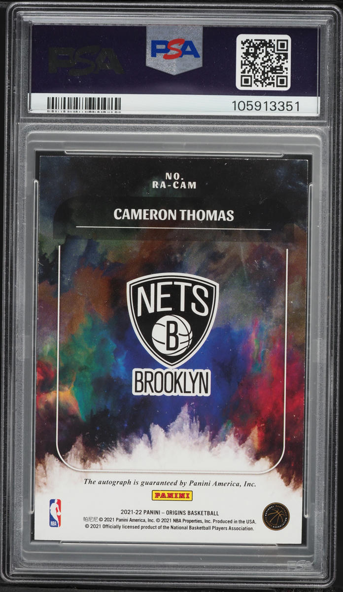 2021 Panini Origins Red Cameron Thomas ROOKIE AUTO DNA 10 /99 #RA