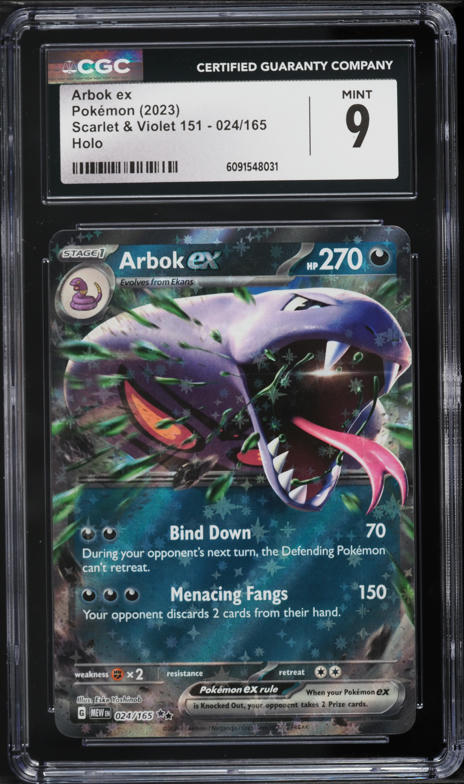 2023 Pokemon Scarlet & Violet 151 Arbok ex #24 CGC 9 MINT