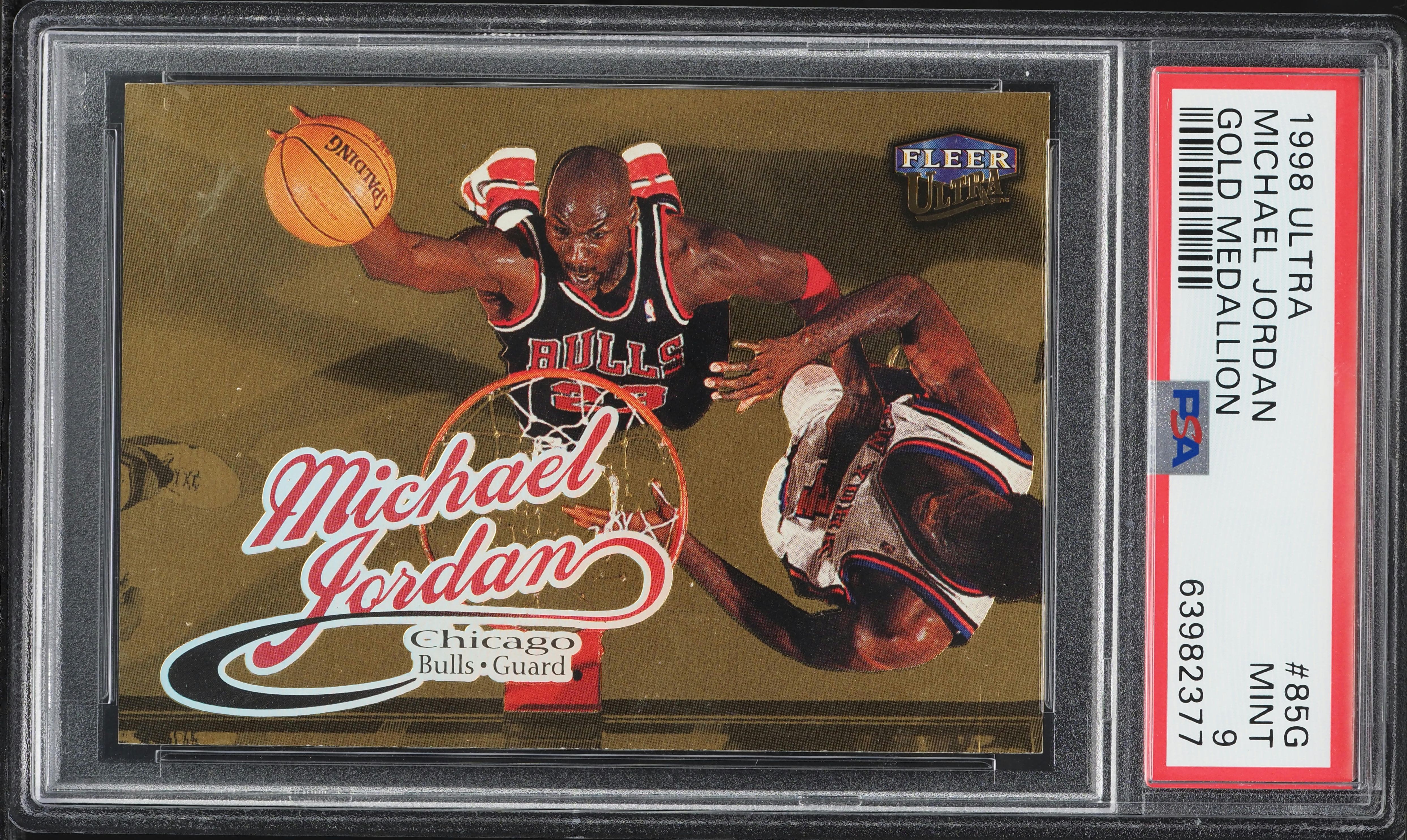 1998 Ultra Gold Medallion Michael Jordan #85G PSA 9 MINT on