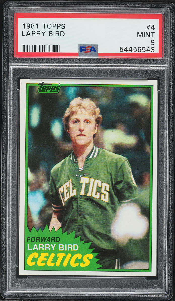 1981 Topps Basketball Larry Bird #4 PSA 9 MINT