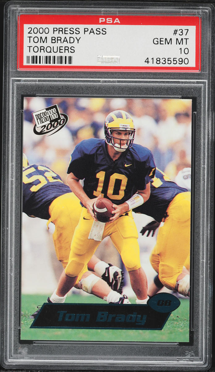 2000 Press Pass Torquers Tom Brady ROOKIE #37 PSA 10 GEM MINT