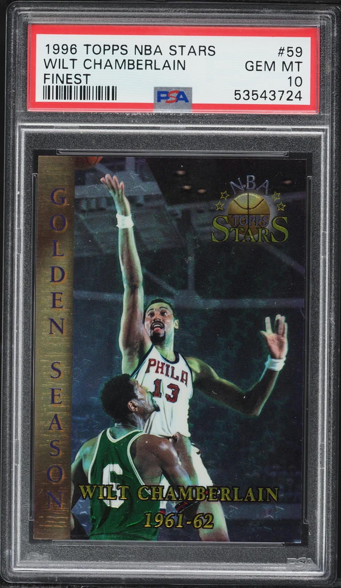 1996 Topps NBA Stars Finest Wilt Chamberlain #59 PSA 10 GEM MINT 