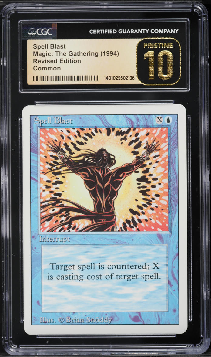 1994 Magic The Gathering MTG Revised Edition Spell Blast CGC 10 PRISTINE