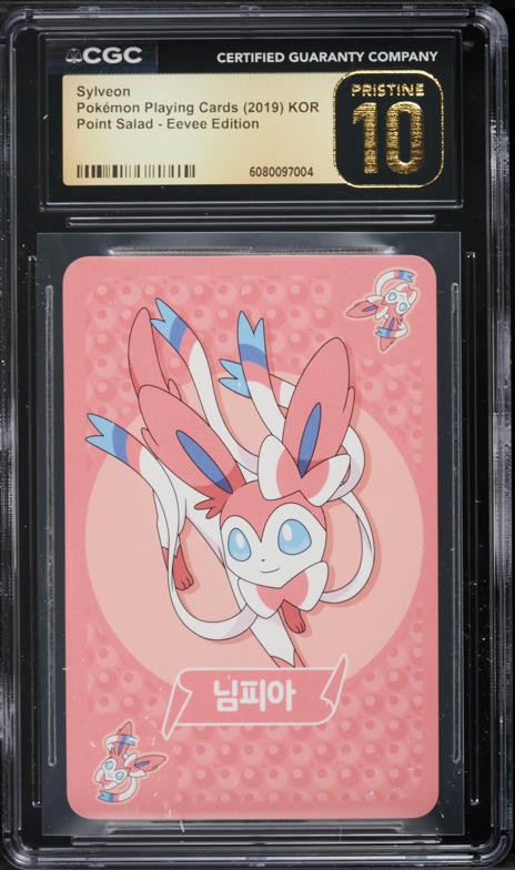 2019 Pokemon Korean Playing Cards Point Salad Eevee Edition Sylveon CGC 10  PRISTINE on Fanatics Collect