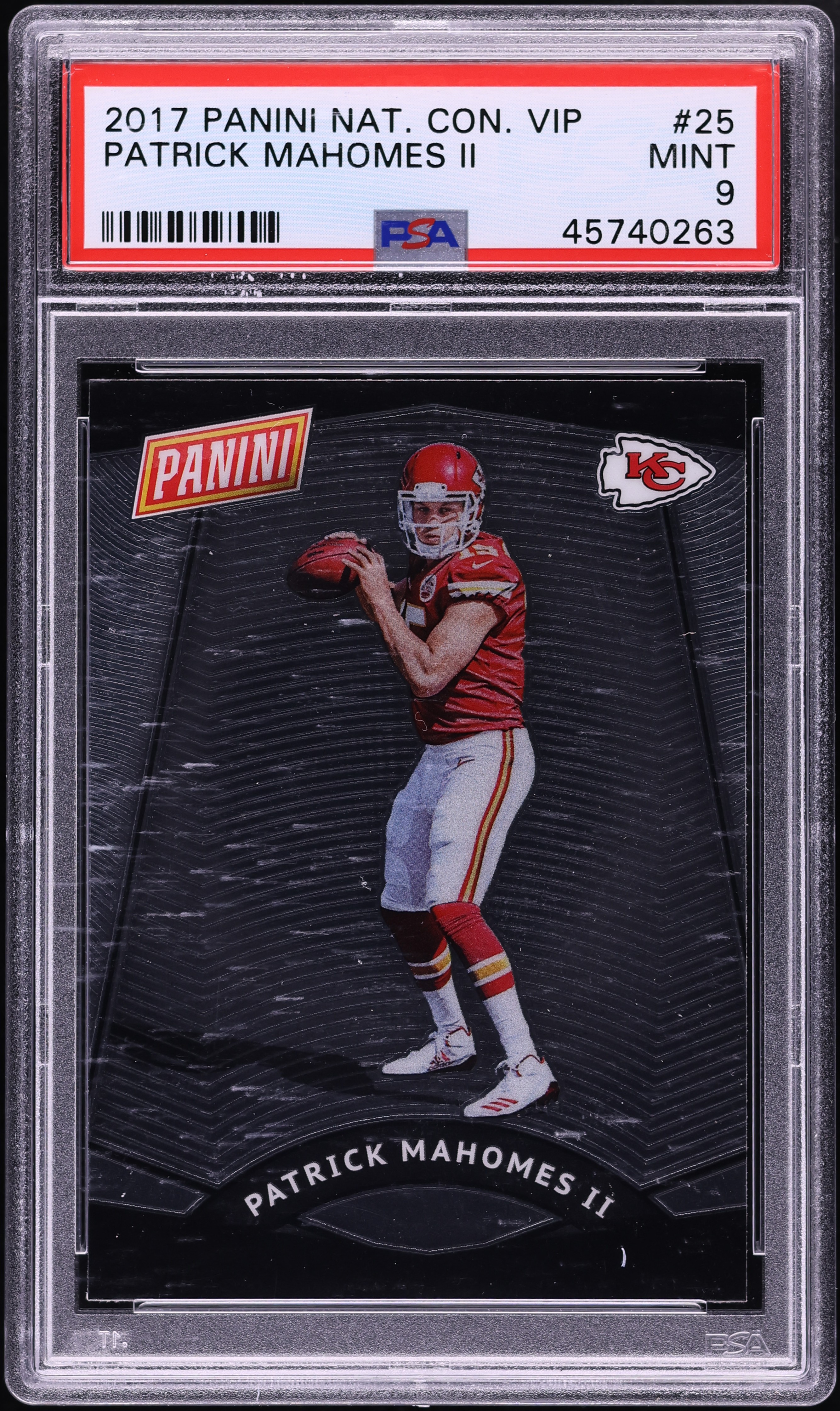 2017 Panini National Convention VIP Patrick Mahomes II ROOKIE #25