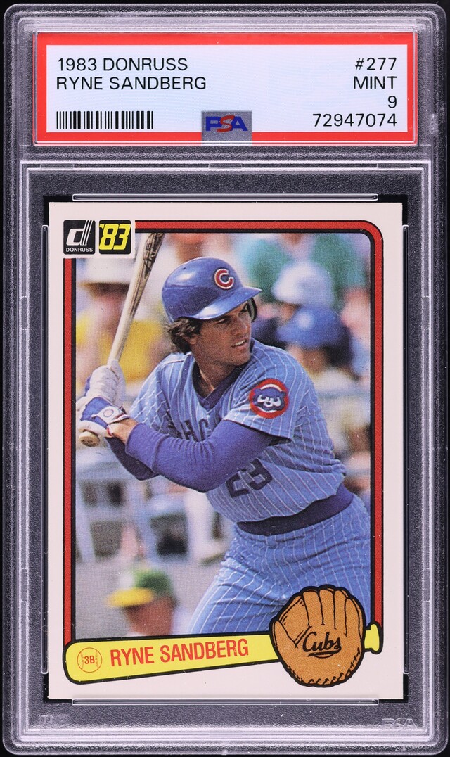 1983 Donruss Ryne Sandberg ROOKIE #277 PSA 9 MINT