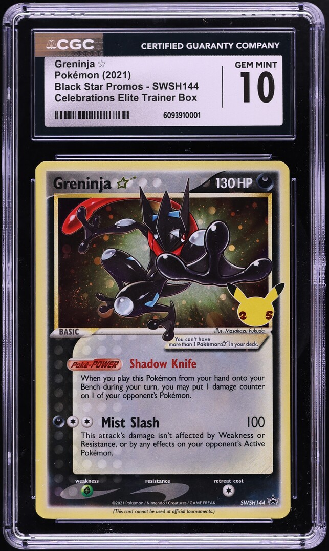 2021 Pokemon Sword & Shield Promo Celebrations ETB Holo Greninja