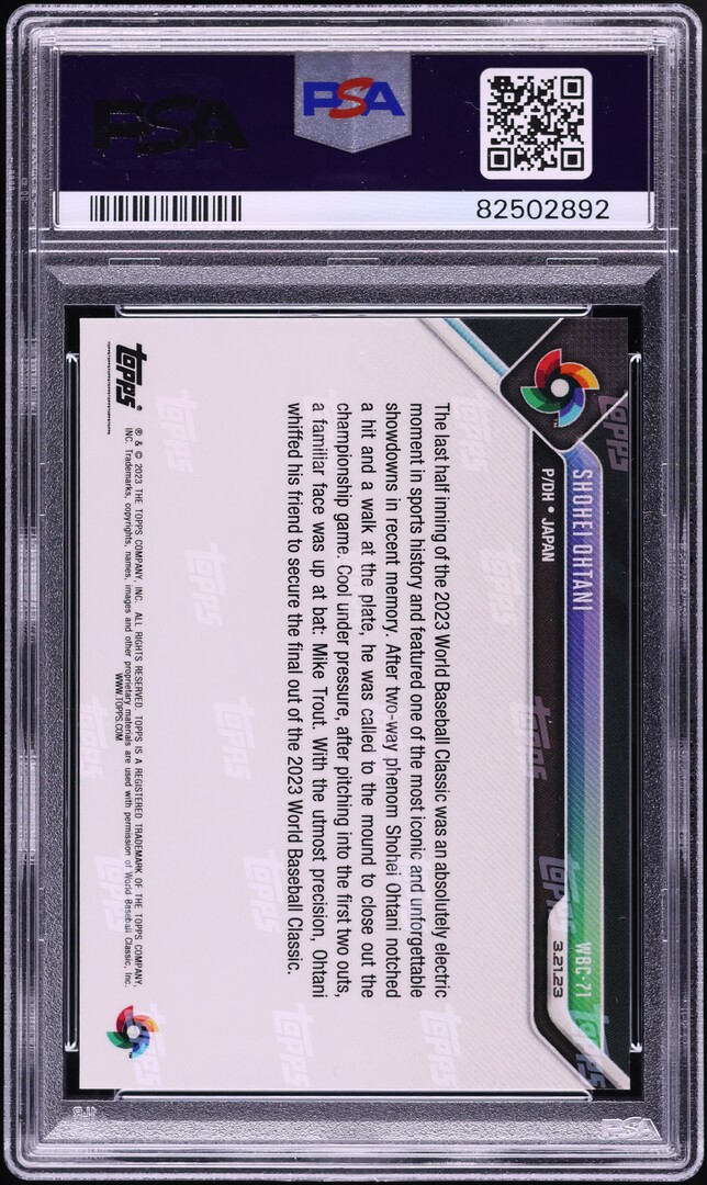 2023 Topps Now World Baseball Classic Shohei Ohtani #WBC-71 PSA 10