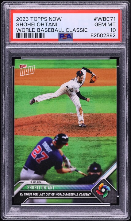 2023 Topps Now World Baseball Classic Shohei Ohtani #WBC-71 PSA 10 