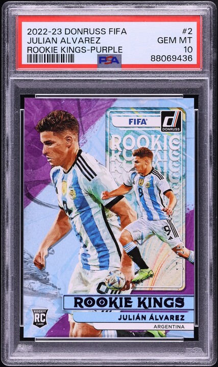 2022 Panini FIFA World Cup Qatar Stickers Blue Back Julian Alvarez