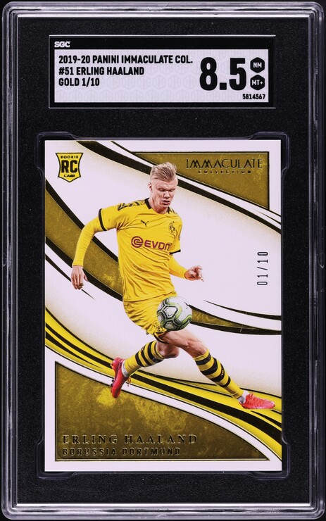 2019 Topps Chrome UEFA Champions League Erling Haaland ROOKIE #74