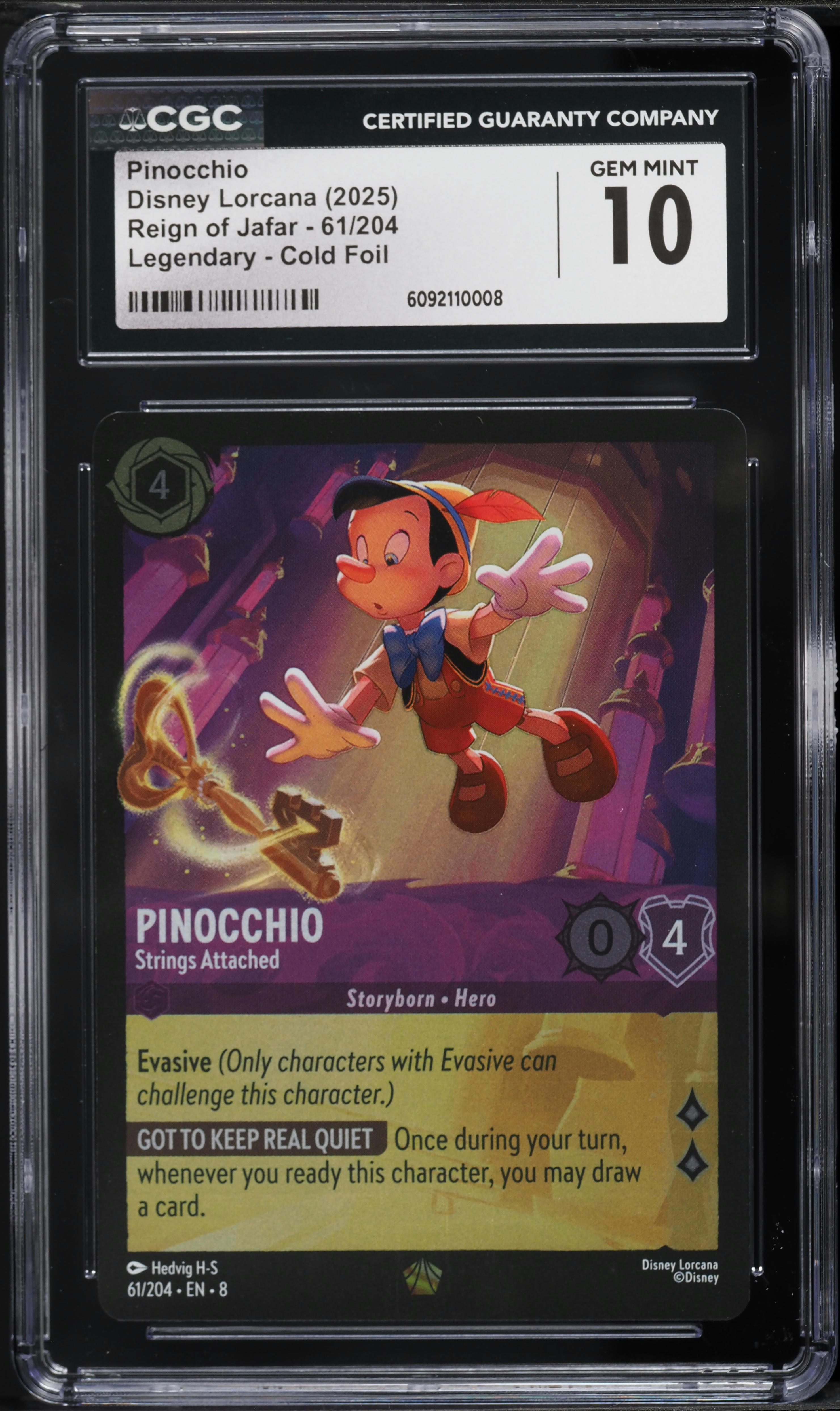 pinocchio lorcana card A complete guide to Disney promo cards el.client Pinocchio - Strings Attached 61/204