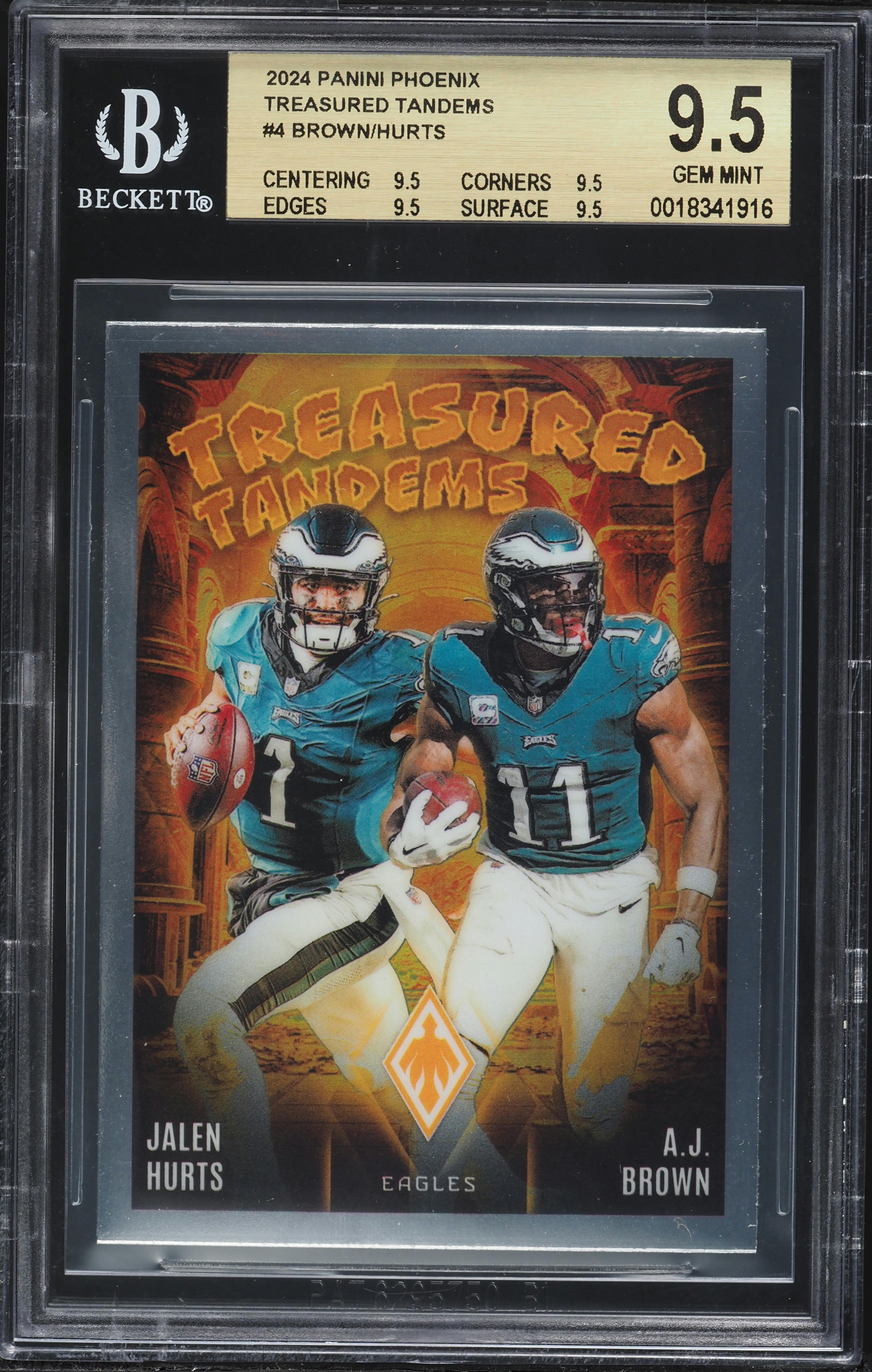 2024 Panini Phoenix Treasured Tandems Jalen Hurts AJ Brown #TT-PHL