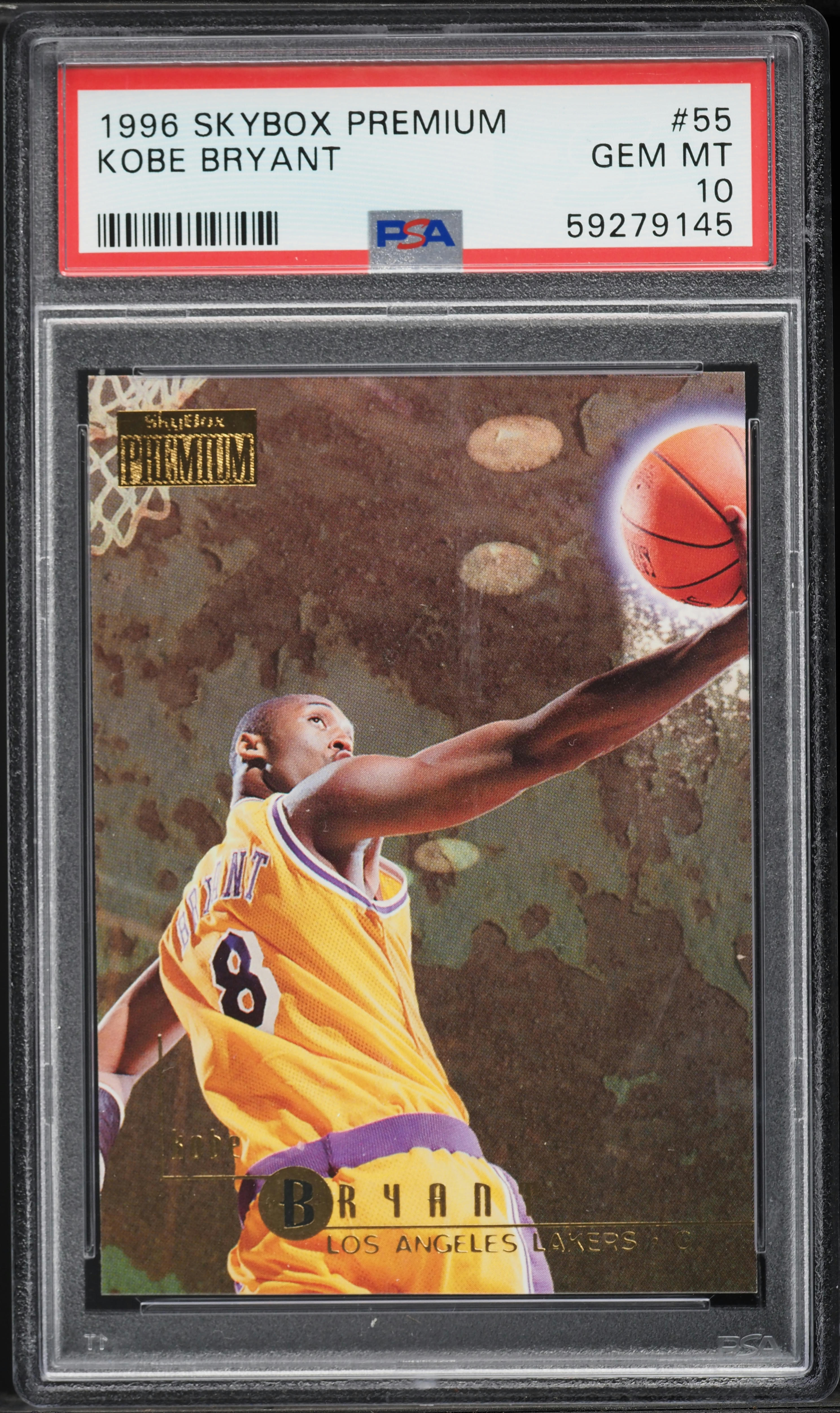 1996 Skybox Premium Kobe Bryant ROOKIE #55 PSA 10 GEM MINT on