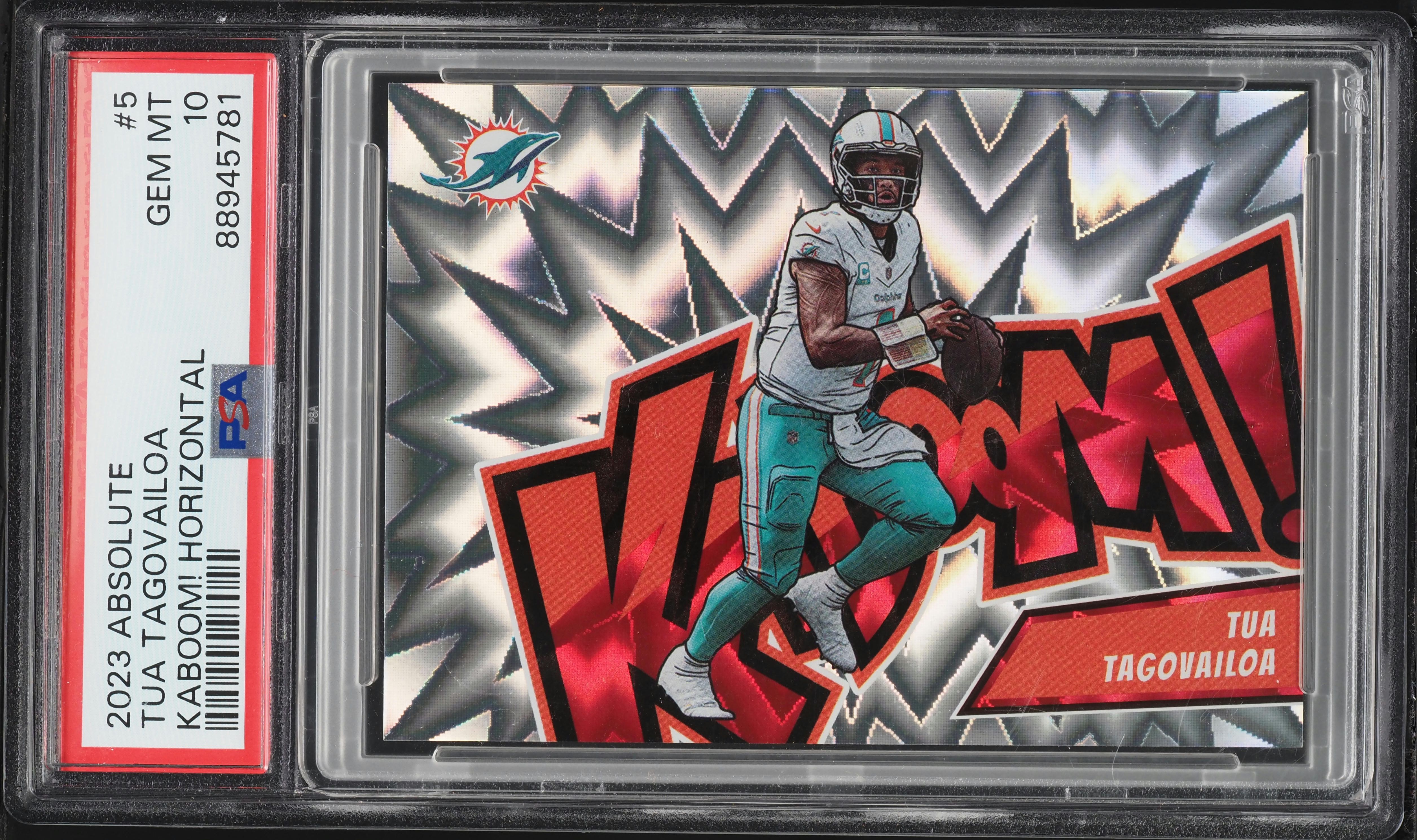 2023 Absolute Kaboom! Horizontal Tua Tagovailoa #5 PSA 10 GEM MINT