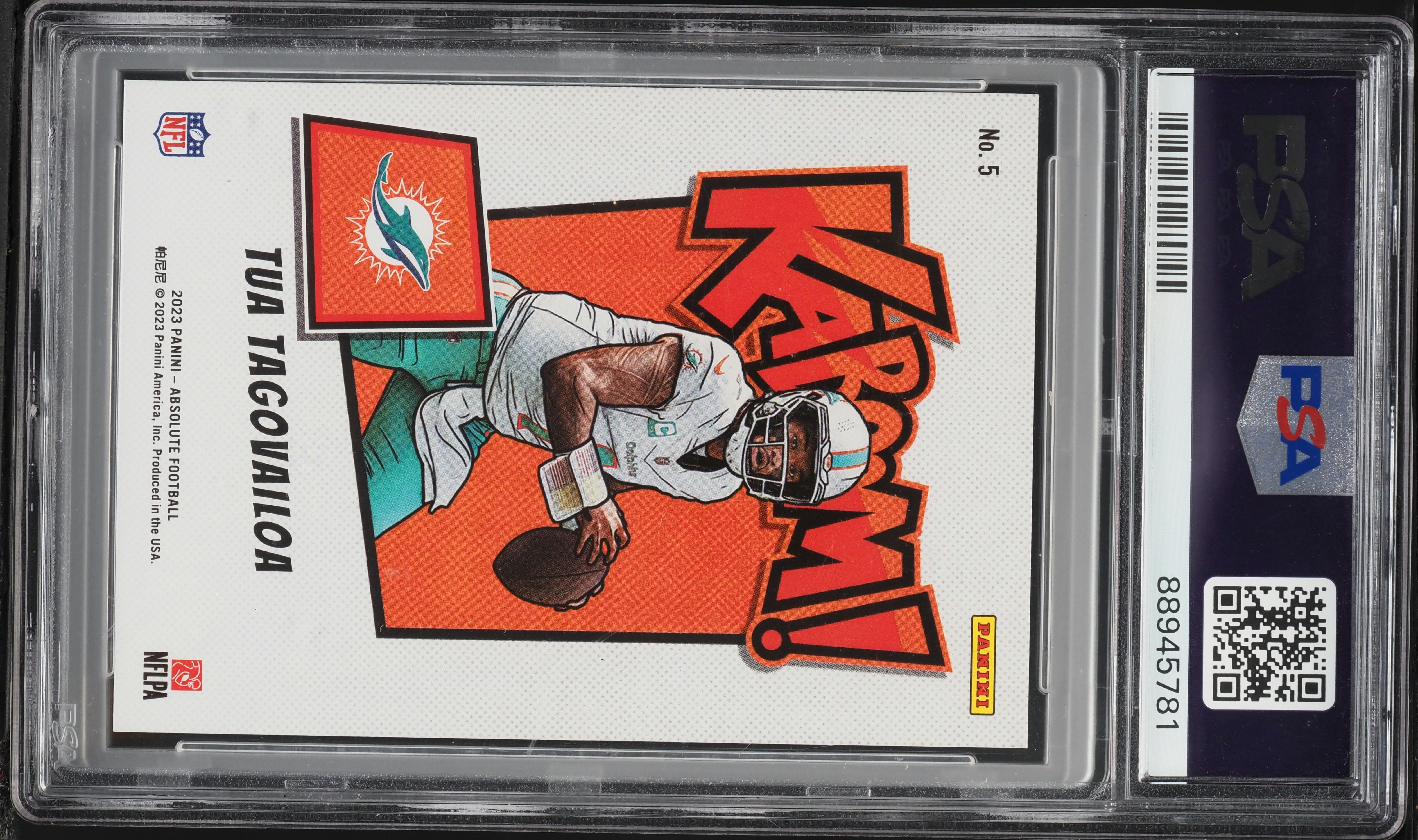 2023 Absolute Kaboom! Horizontal Tua Tagovailoa #5 PSA 10 GEM MINT