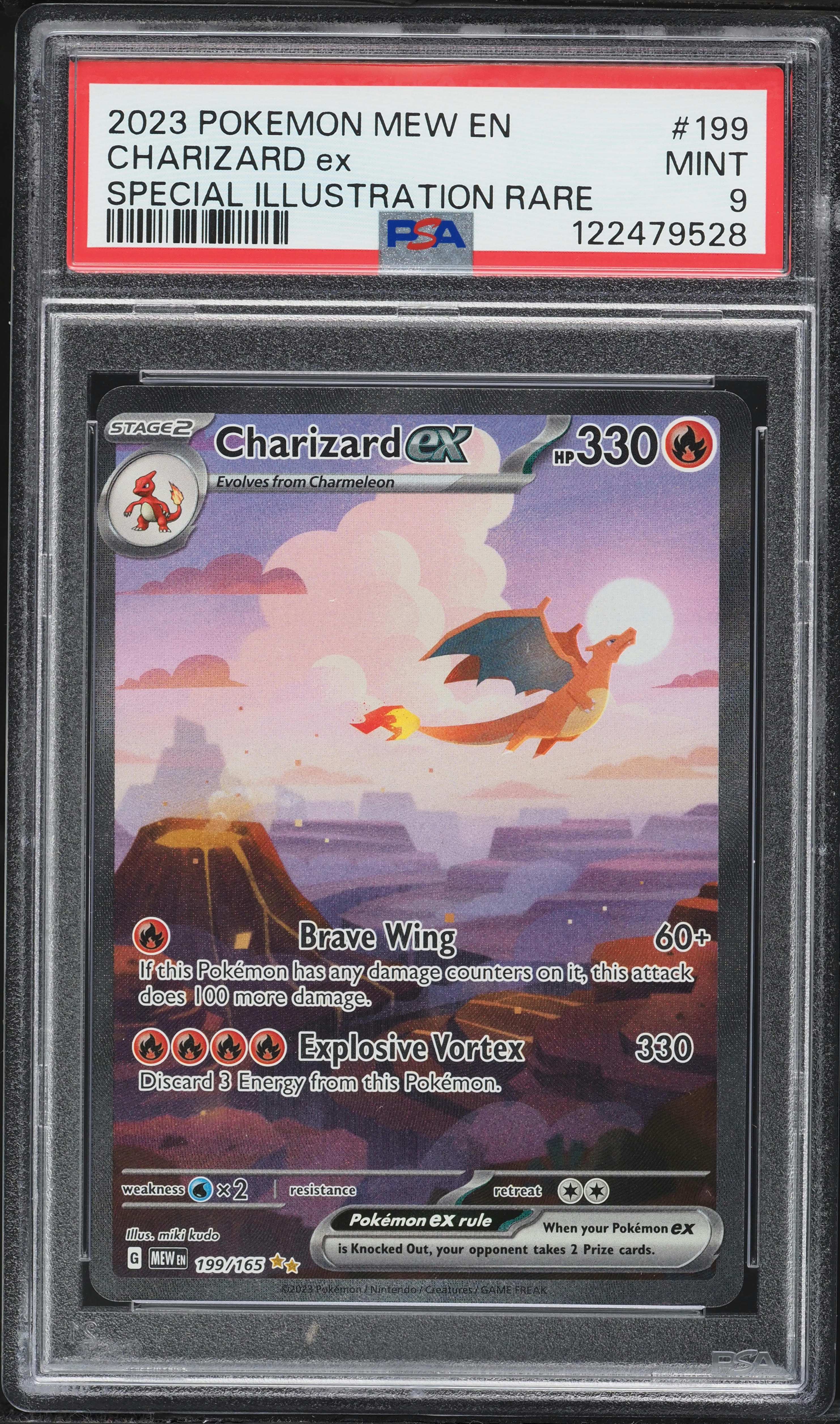 2023 Pokemon Scarlet & Violet 151 SIR Charizard EX #199 PSA 9 MINT