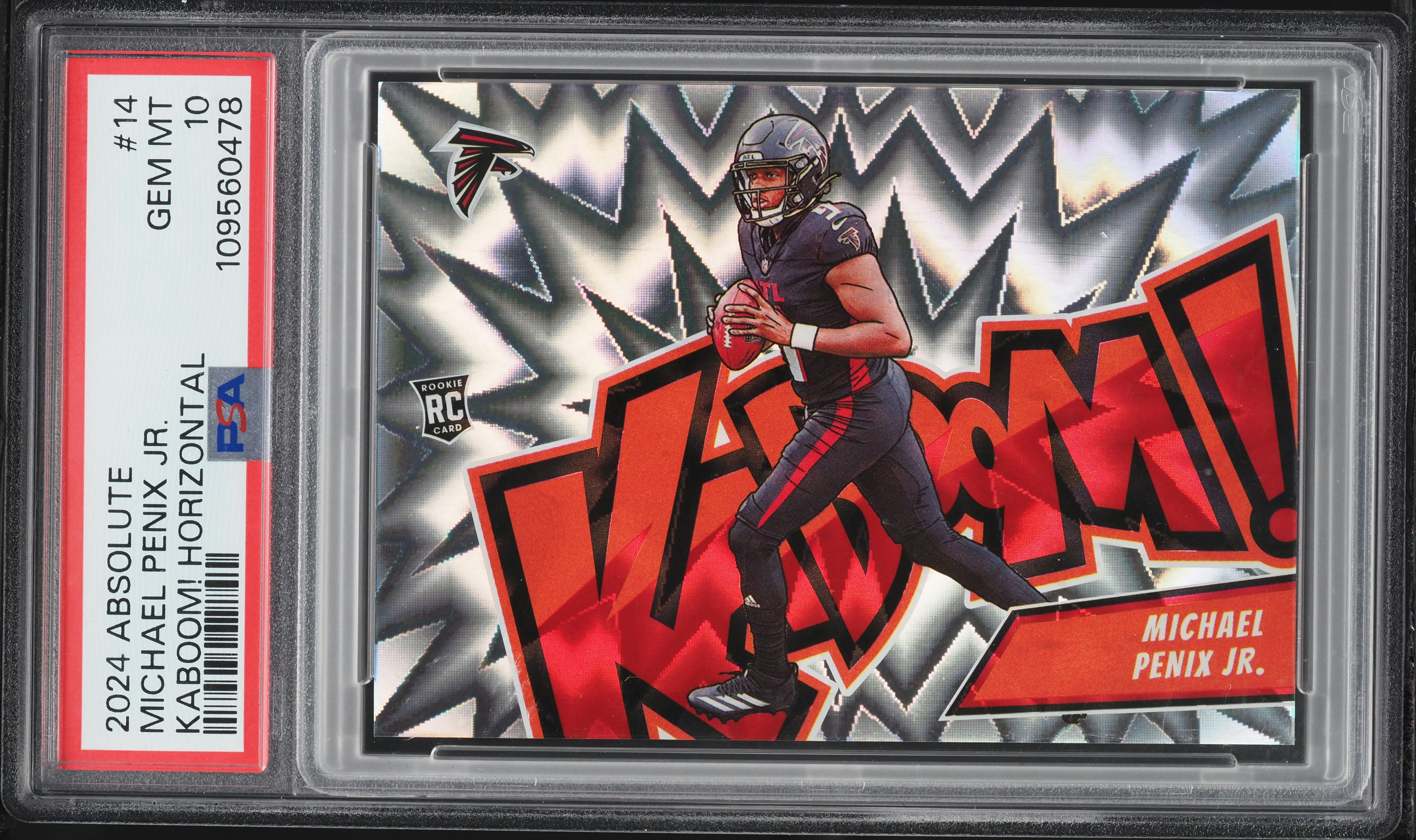 2024 Absolute Kaboom! Horizontal Michael Penix Jr. ROOKIE #14 PSA