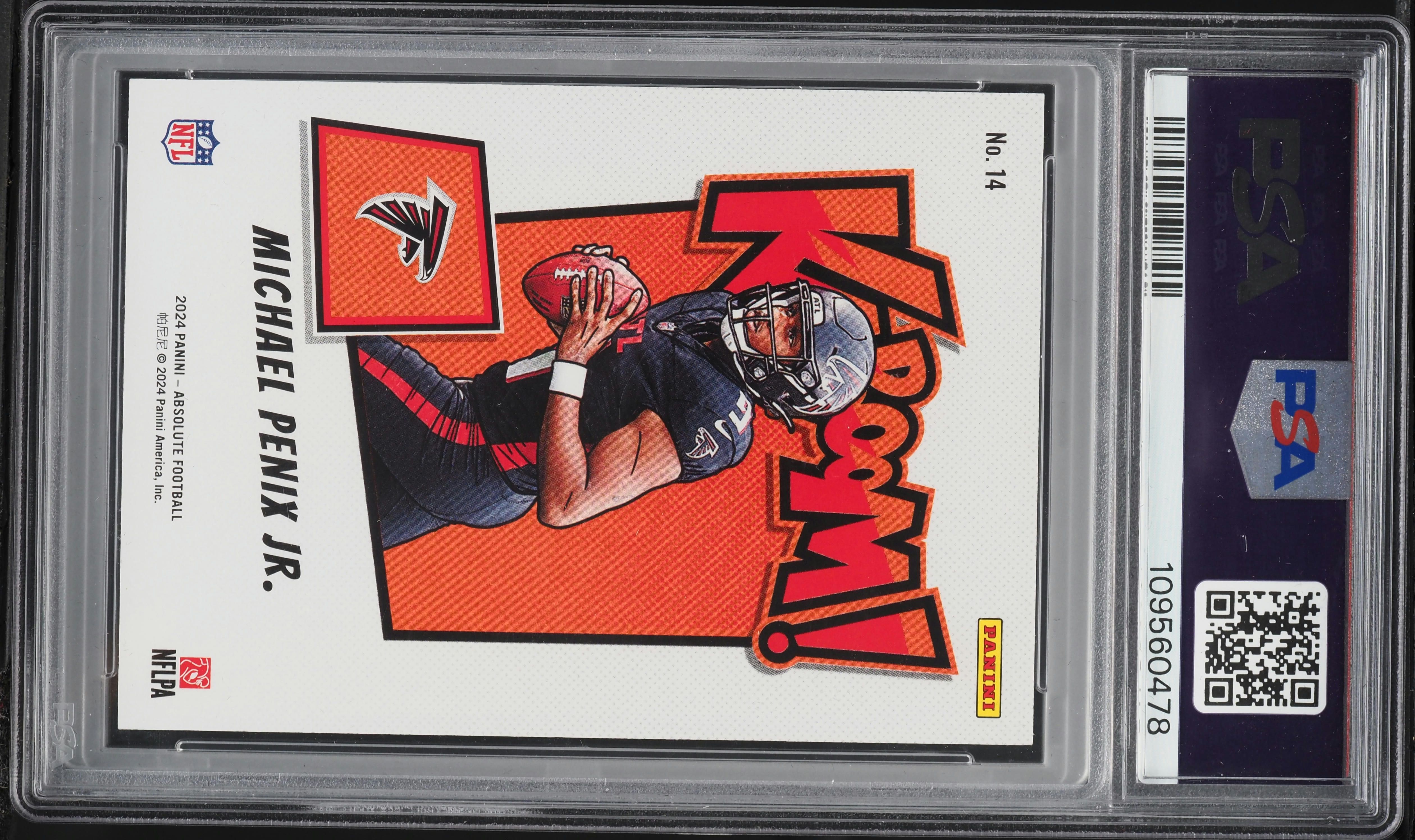 2024 Absolute Kaboom! Horizontal Michael Penix Jr. ROOKIE #14 PSA