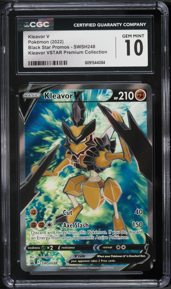kleavor v pokemon card price Amazon.com: Kleavor V & Vstar SWSH249 SWSH248 Full Art Black Star Promo Pokemon  Card NM : Toys & Games