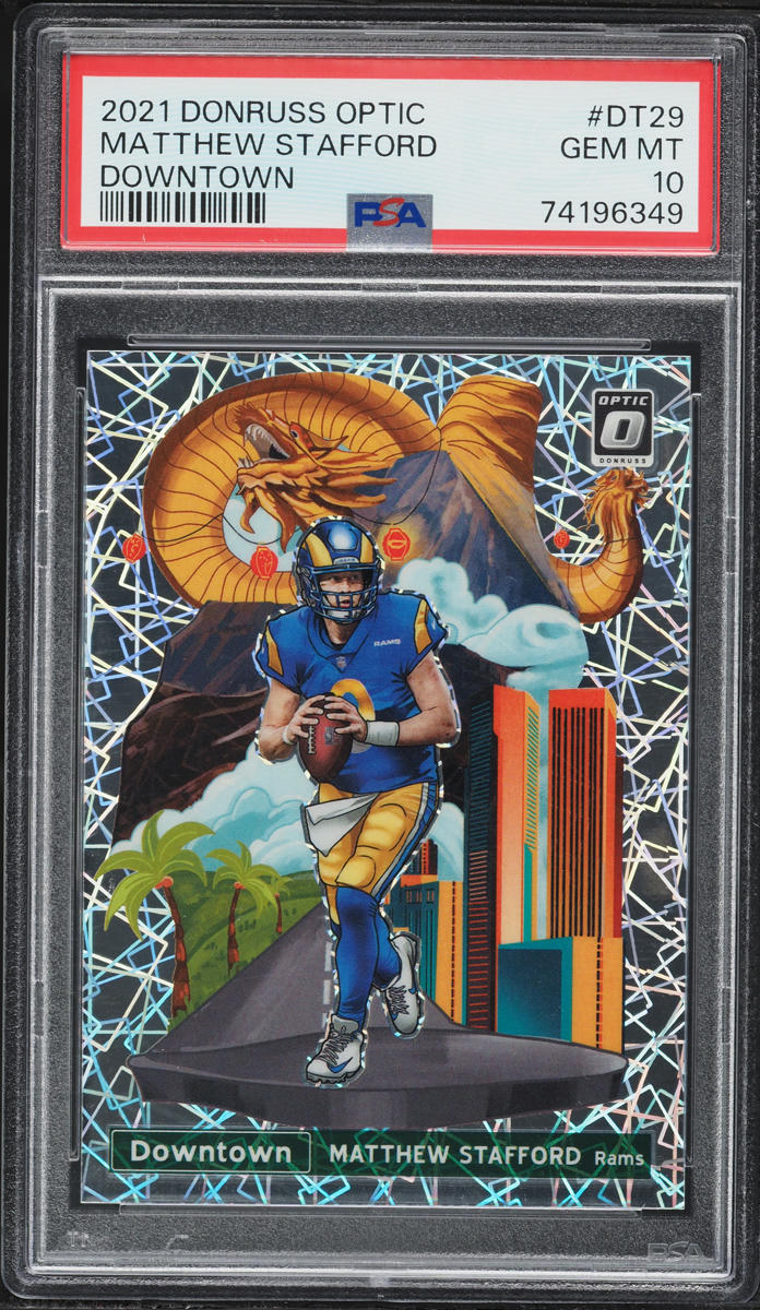 2021 Donruss Optic Downtown Matthew Stafford #DT-29 PSA 10 GEM MINT