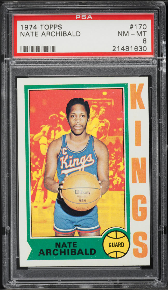 1974 Topps Basketball Nate Archibald #170 PSA 8 NM-MT