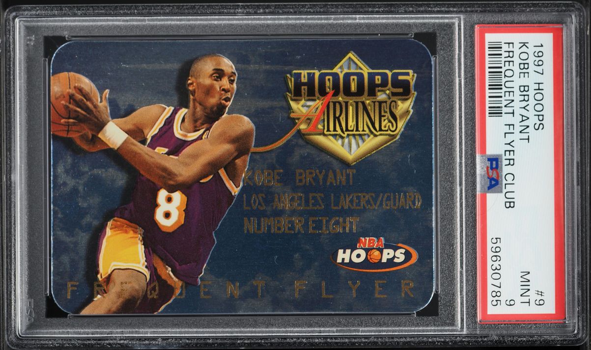 1997 Hoops Frequent Flyer Club Kobe Bryant #9 PSA 9 MINT