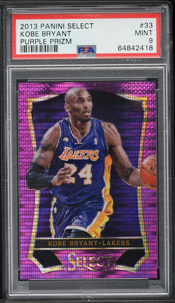2013 Select Purple Prizm Kobe Bryant /99 #33 PSA 9 MINT on